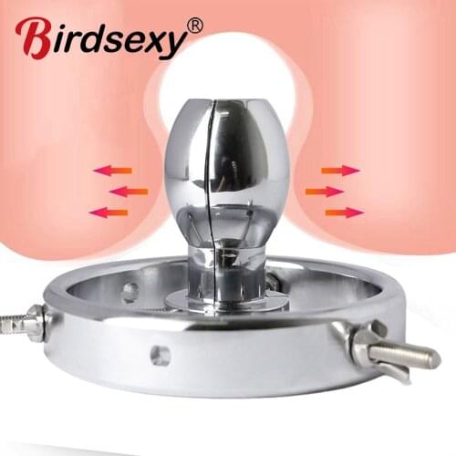 Anal Extreme Vaginal Dilator Vaginal Speculum Mirror Adult Metal Anus Pussy Dilator Anal SM Sex Toys For Woman Expansion Device