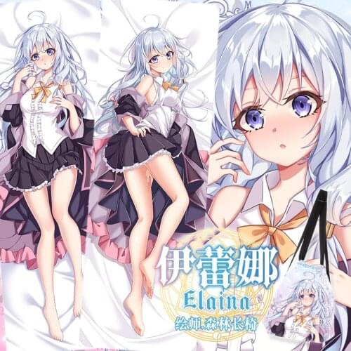 Anime Wandering Witch: The Journey Elaina Sexy Dakimakura Hugging Body Pillow Case Otaku Throw Pillow Cushion Pillow Cover New