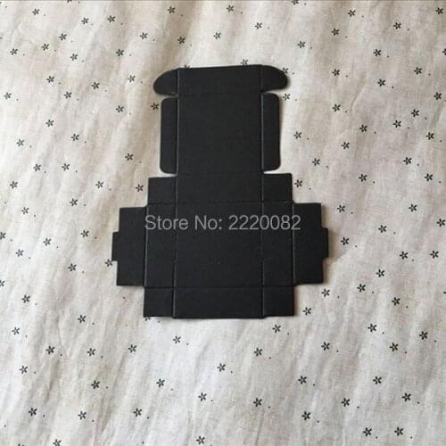 Free shipping 50 pcs a lot 5.8x5.6x2cm black matt packing box/lovely cardcse/snack box/minisize candy box