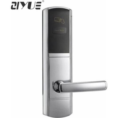 High Quality Stainless Steel RF Key Card Electronic Electric Hotel Room Door Lock RFID for System ET650RF
