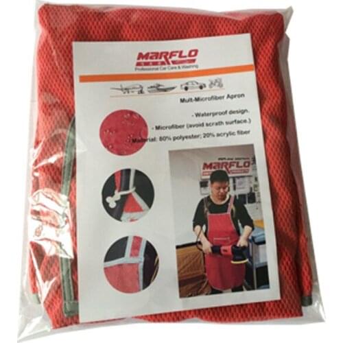 Car Wash Care Microfiber Apron Cloth MARFLO Professional Detail Auto Cleaning Waterproof Apron Accpet Customable