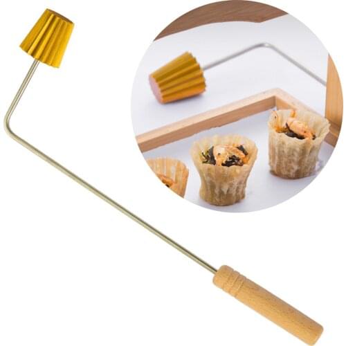 Cup Mold Aluminum Alloy Fluted Crispy Shell Mold Cool Dish Cooking Tool Small Golden Cup Mold Crispbread Cup Cold Cooking Tool