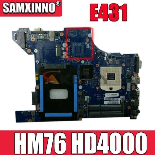 Akemy Mainboard VILE1 NM-A043 rev 1.0 for lenovo Edge E431 14'' Laptop motherboard FRU 04Y1290 Intel HM76 HD4000 graphics