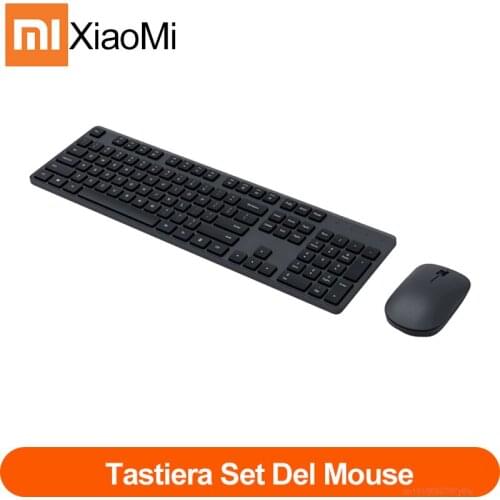 Original Xiaomi Tastiera Set Del Mouse RF 2.4GHz Wireless Ufficio Tastiera 104 Tasti Per Windows Compatibile USB gioco Tastiera