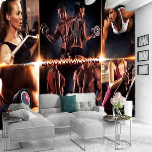 Self-adhesive PVC Wallpaper Character Photo Sexy Man and Woman Living Room Gym Living Room Bedroom Decoration Mural Wallpapers