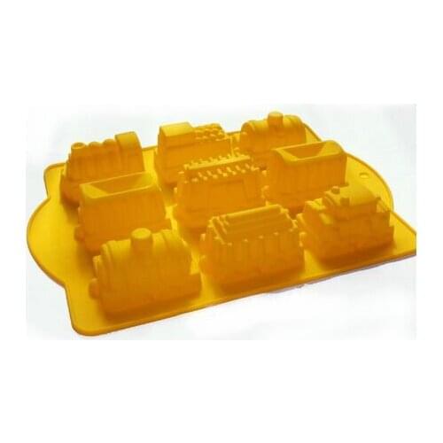 Cake Mold Chocolate Soap Muffin Tray 9-train Silicone Mould for Kids Party