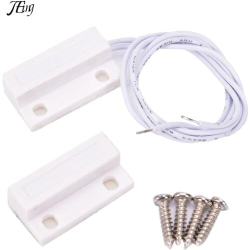 1PC Recessed Magnetic Window/Door Contacts Security Alarm Switch Reed W/Adhesive Normally Closed NC High Quality