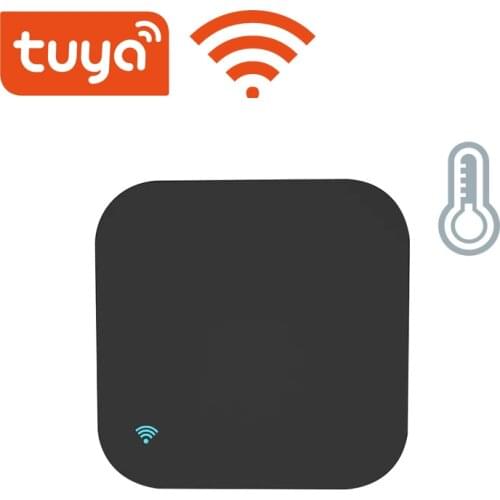 Tuya WiFi Temperature And Humidity Sensor,WiFi IR Remote Control for AC/TV,Smart Life APP Control,Work with Alexa Google Home