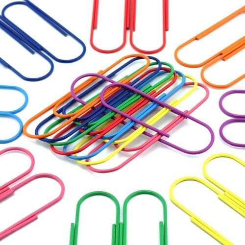 40 Pack 4 Inches Mega Large Paper Clips - 100Mm Office Supply Accessories Cute Paper Needle Multicolor Bookmark