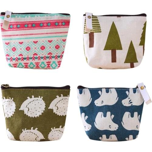 Mini Women Purse Cartoon Coin Holder Wallet Money Bags Key Card Wallet Zipper Change Case Coin Storage Bag