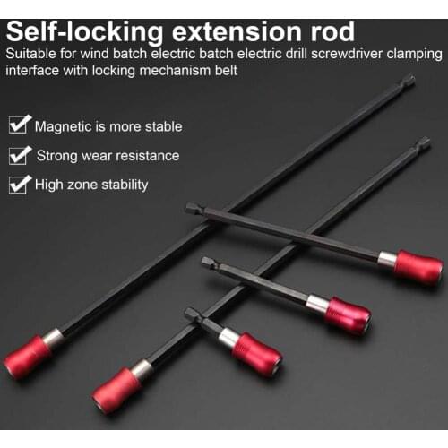 1/4inch Quick Release Screwdriver Drill Bit Holder 6.35mm Magnetic Hex Shank Extension Rod Socket For Screw Bit for Industry