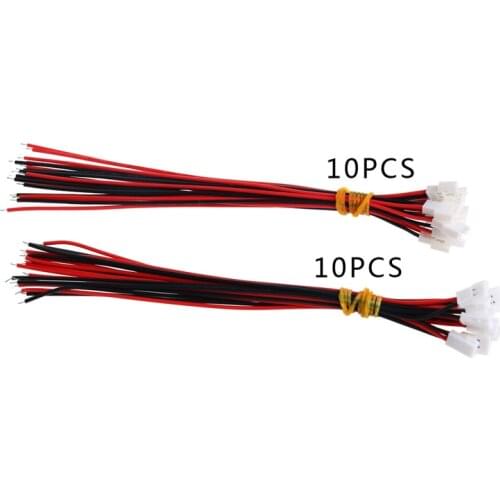 10Pairs DIY JST DS LOSI 2.0MM 2 Pin Connector Plug Male Female With Wire 150MM L41D