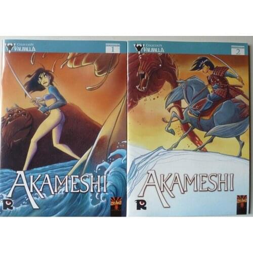 AKAMESHI full collection No. 1 and 2, year 2006, ED. RECERCA, author STEFANO TORCONI, COMIC BOOK