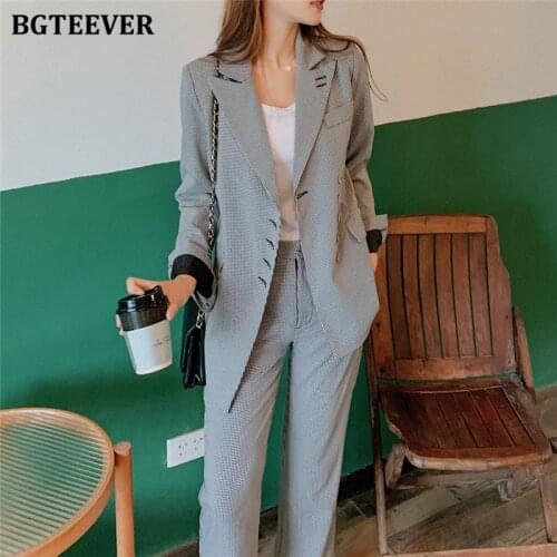 Женские осенние брючные костюмы BGTEEVER China At AliExpress