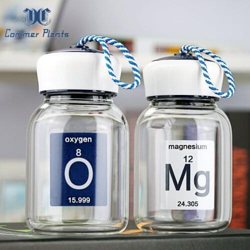 Creative Trend Personality Cute Student Glass drinking set Simple Portable crystal water bottle gift set for water bottle