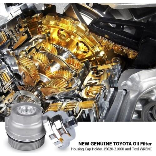 Oil Filter Housing Cap and Wrench Durable and Portable Aluminum Practical for Land Cruiser 5.7L V8 2008-2013 15620-31060