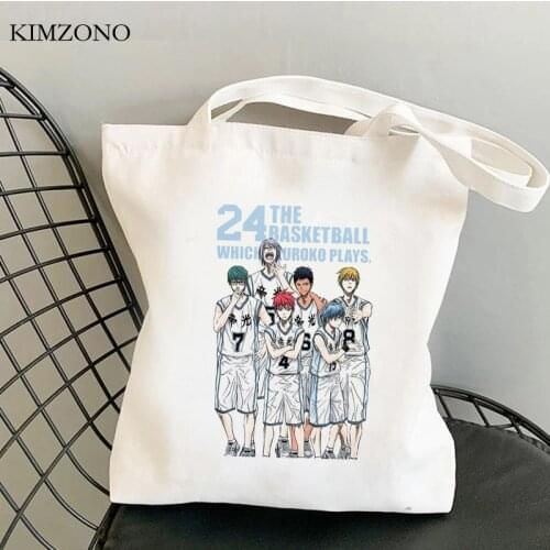 Kuroko No Basket shopping bag cotton shopper eco jute bag bolsa bag cloth jute boodschappentas reciclaje grab