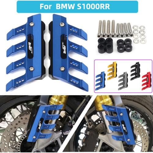 Laser Logo For BMW S1000RR S1000 RR Accessories universalMotorcycle Front Fender Side Protection Guard Mudguard Sliders