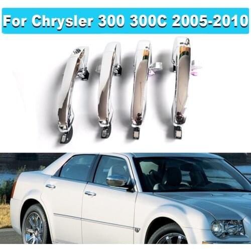 For Chrysler 300 300C 2005-2010 For Dodge Magnum 2005-2008 FL FR RL RR Car Chrome Outer Exterior Door Handle 5065800AG 4589009AG
