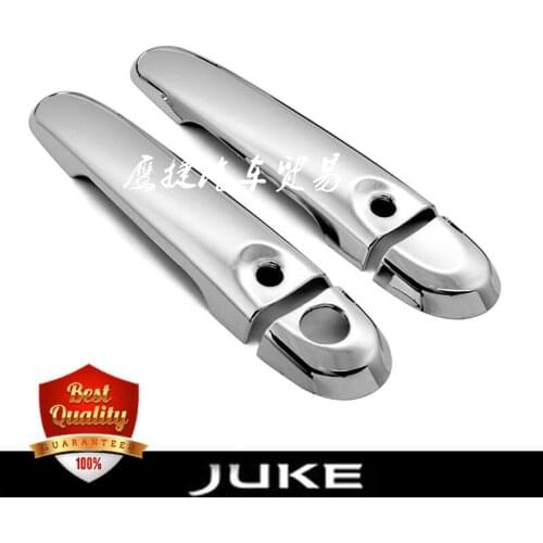NEW JUKE ABS Chrome Handle Cover Car Door Handle Cover Auto Door Handle Trims for Nissan Juke2010-2018