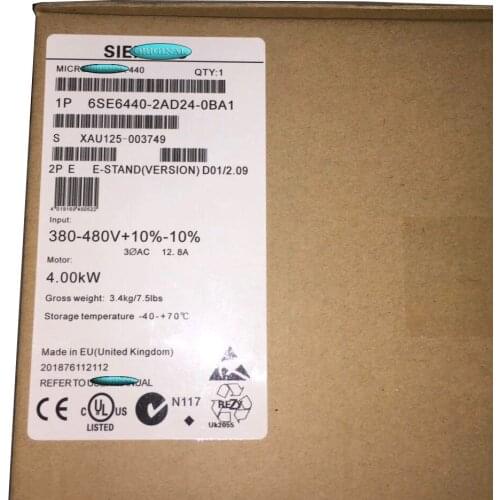 New original packaging 1 year warranty 6SE6440-2AD24-0BA1 6SE64402AD240BA1 {No.24arehouse spot} Immediately sent