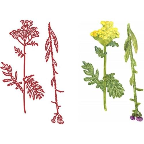 Tansy Thistle New Metal Cutting Dies Stamps Stencil For 2021 Scrapbook Diary Decoration Embossing Template Diy Greeting Card