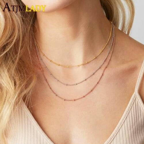 Time-limited Promotion Kolye Overwatch Moana 925 Sterling 45cm Simple Chain Fit Pendant Necklace Fine High Quality Mini