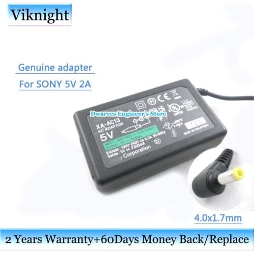 Genuine ac power supply 5v 2a 10W C Adapter For SONY PSP-100 PSP-2000 SLIM 1000 2000 3000 XA-AC13 Laptop Adapters