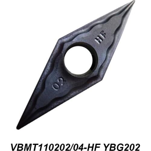 Original VBMT 110202-HF 110204-HF VBMT110202-HF VBMT110204-HF YBG202 CNC Milling Cutter Insert External Turning Holder Carbide