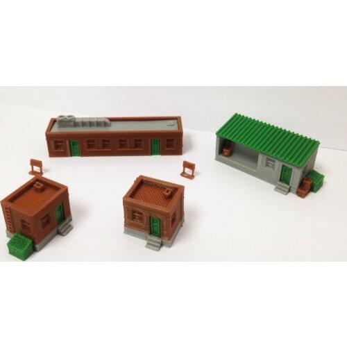 Outland Models Scenery Layout Factory Office Building Set N Scale Train Railway