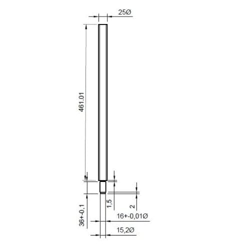 Taiwan TBI ballscrew double nut DFU2505 left screw one set length 497.02MM