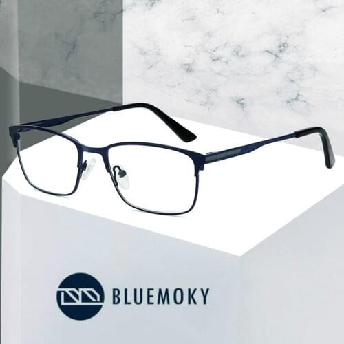 BLUEMOKY Anti Blue Rays Computer Glasses For Women Round Frame Prescription Optical Eyewear Myopia Hyperopia Blue Blocking Lens