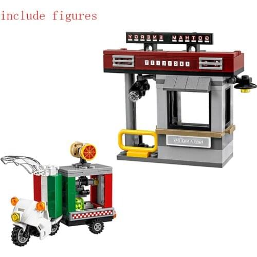 10629 Genuine Movie Series The Scarecrow Pizza Delivery Car Blocks Education Toys Kids Christmas birthday Gifts