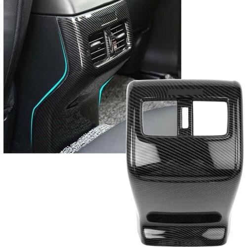 1X Carbon Fiber ABS Car Rear Armrest Air Vent Cover Trim For Honda Accord 10th 2018 2019 2020 2021