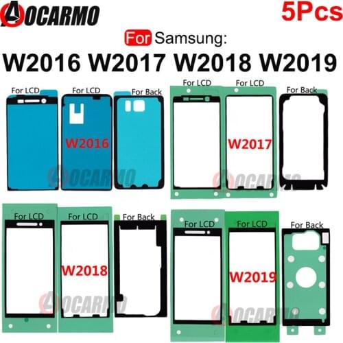 5Pcs Waterproof Sticker For Samsung Galaxy W2016 W2017 W2018 W2019 Front LCD Back Cover Adhesive Tape Glue Replacement