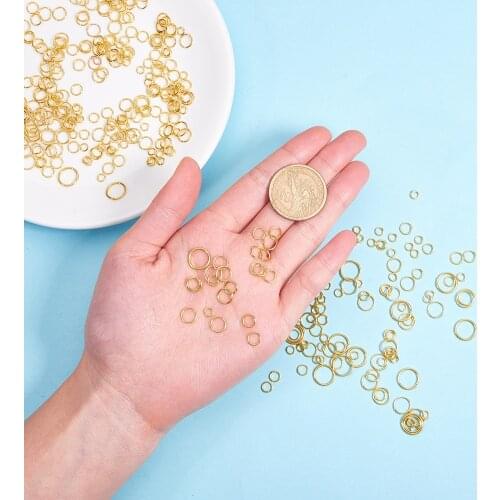 53-300Pcs/Lot 4-10mm Cute Open Jump Ring 6 Color Mini Metal Link Loop DIY Jewelry Making Bracelets/Necklaces/Earrings Connector