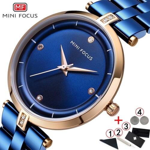 Mini focus Women Watch Famous Luxury Brands Fashion Blue Minimalist Ladies Wrist Watches Waterproof Female Watch For Women 2019