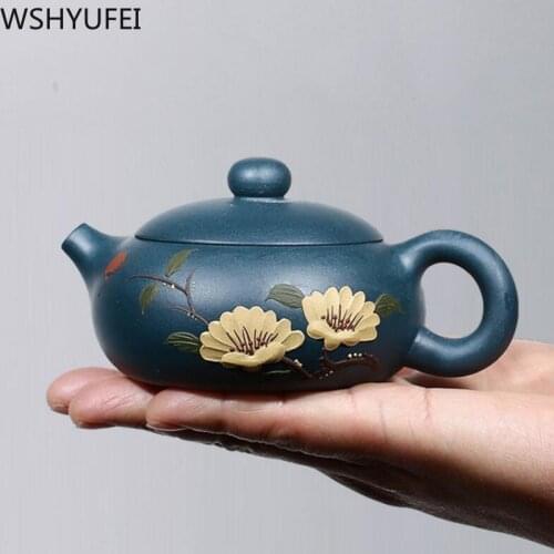 Yixing teapots purple clay xishi tea pot Tie Guanyin beauties kettle Chinese Boutique tea set 188 ball hole filter 150ml