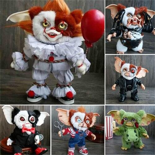 Halloween Decoration Supplies New Mogwai Handmade Doll Plush Doll Ornaments Simulation Horror Ghost Doll Ornaments Plush Toys