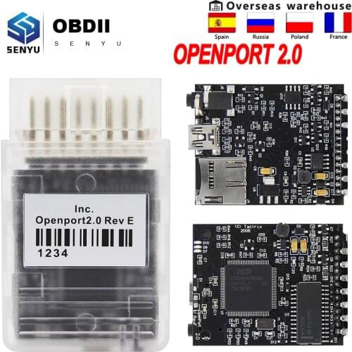OpenPort 2.0 ECU FLASH open port 2.0 For Toyota Techstream J2534 OBD2 Scanner For JLR SDD V158 OBD OBD2 Car Diagnostic Auto Tool