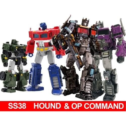 AOYI Transformation SS38 SS-38 Hound & OP Commander Alloy SIEGE Series Voyager Action Figure Robot Toys