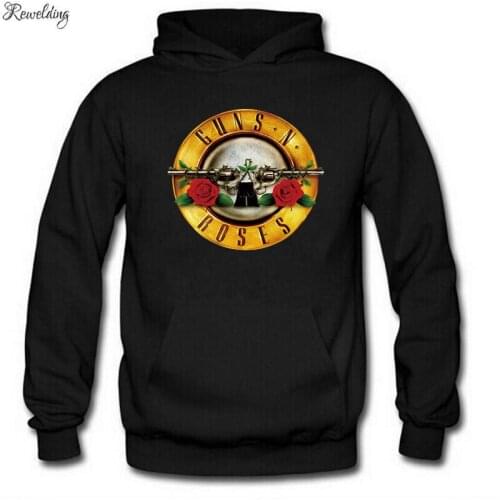 Rock Band Guns N' Roses Print Hoodies Men Women Fleece Long Sleeve Hip Hop Sweatshirt Pullover Cool Streetwear Skateboard Hoody
