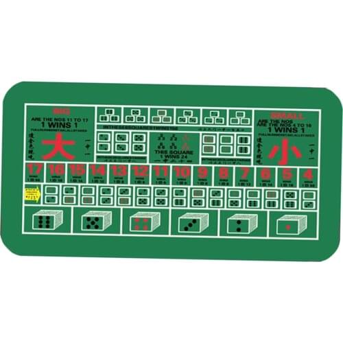 Craps Table & Blackjack Casino Felt, Roll Up Space-Saving 47x24 inch Casino Gambling Tabletop Mat, Smooth 2mm Thick Table Pad