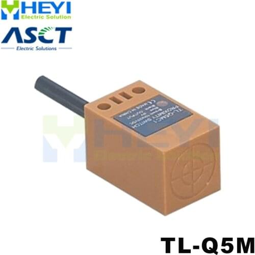 Square type inductive proximity sensor TL-Q5M 2-wire, 3-wire NO / NC IP67 sensoring distance 5mm