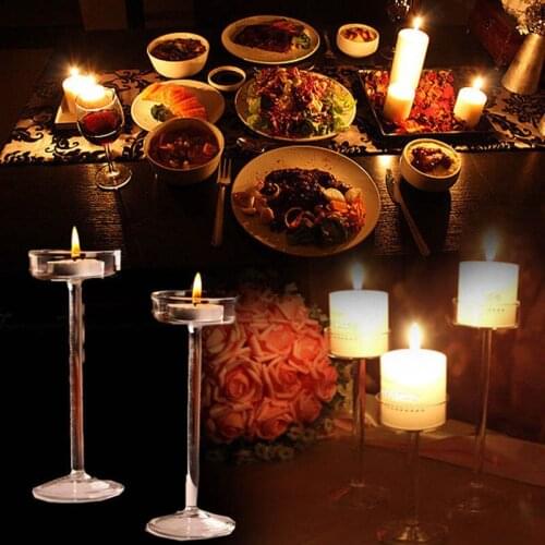 Jewatchyer Decorative Glass Candlesticks