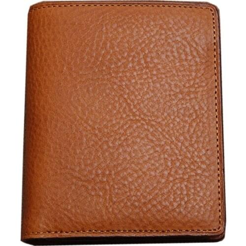 2021 Hot Genuine Leather Japan Men Wallets Italy Leather Purse Short Coin Purses Holders