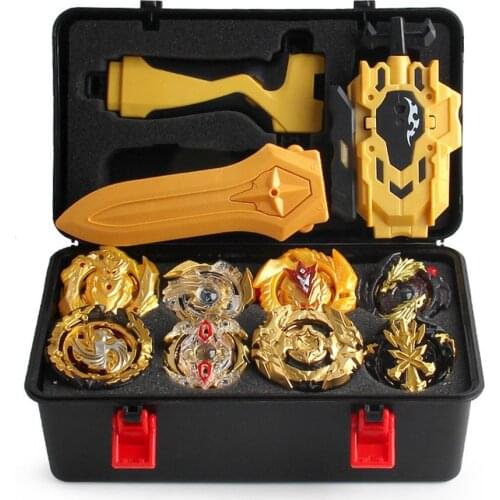 Gold Edition Top Set For Xd168-21B Non-Electric Imperial Dragon Burst Rise Gt Beyblade Starter With Launcher 1 Set