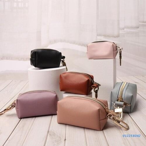 Outdoor Protable Dog Poop Bag Dispenser PU Pouch Pet Pick Up Poop Bags Holder