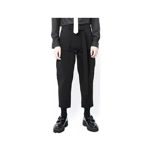 Mens slacks, nine-quarter slacks, slim waist