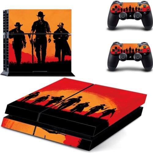 Red Dead Style PS4 Skin Sticker for Playstation 4 Console & 2 Controllers Decal Vinyl Protective Skins Style 1